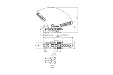 Регулируемая защелка с рукояткой и пружинной скобой KUKAMET 311-5-Y