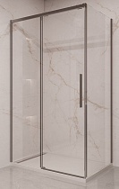 Душевой уголок Vincea Stella VSR-1ST8012CLGM 120x80 вороненая сталь, прозрачное