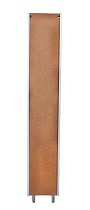 Шкаф пенал Style Line Каре Люкс 30 см R, с б/к, белый СС-00002271