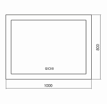 Зеркало Silver Mirrors Norma neo LED-00002497 100x80 см с подсветкой, антипар, bluetooth