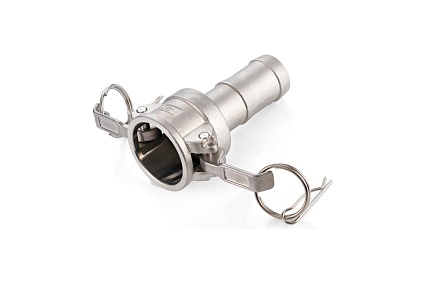 Камлок тип С TITAN LOCK серия EcoLine розетка с хвостовиком 1 1/2, AISI304 TL150CSS-EL