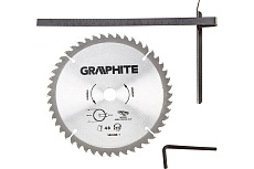 Дисковая пила Graphite 185 мм, 1200Вт, доп диск, кейс 58G488