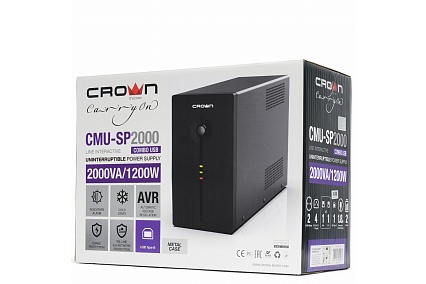 Источник бесперебойного питания Crown Micro CMU-SP2000COMBO USB CM000003128