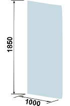 Душевая перегородка WeltWasser WW400 100B 100x185 прозрачная, 10000002944