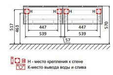 Тумба подвесная Jorno Modulare 60 см антрацит, Mdlr.01.60/P/A/JR