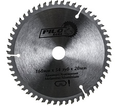 Диск пильный по ламинату и алюминию (160х20/16 мм; 54TPI) Pilorama 511654