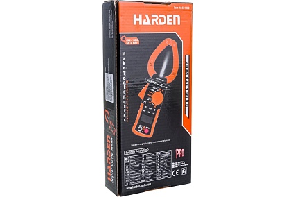Цифровой мультиметр с токовыми клещами Harden охват губок 65 мм 661003