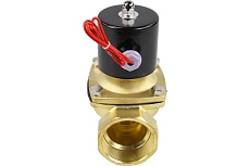 Электромагнитный клапан DN.ru двухходовой VS2W-100V-NC Ду15 Ру10 латунь, VITON 220B AC D130-01559