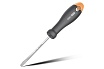 Шлицевая отвёртка Deli HOME SERIES GRAY HT1105C 5x100мм эксклюзивный дизайн, софттач пластик 130297