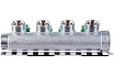 Регулирующий коллектор FAR 1" ВР-НР с 4 отв. 3/4" НР межосев. 45 мм FK 3824 134
