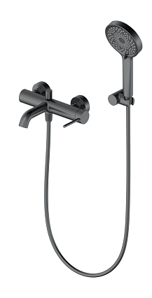 Смеситель для ванны Oliveeka Y-Line OL-639017-BGM оружейный металл