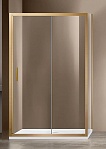 Душевой уголок Vincea Garda VSR-1G1013CLG 130x100 брашированное золото, прозрачный