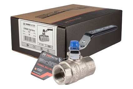 Шаровой кран PROFACTOR PF STRONG ручка рычаг, в/н 1/2 дюйма PF FBV 288