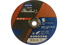 Круг зачистной по металлу NSL, 27 (230x6,0x22,23 мм) NORTON 66252839612