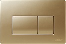 Кнопка смыва Valsir P1 VS0871340 золото матовое