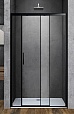 Душевая дверь Vincea Soft VDS-3SO140CLB 140x195 черный, прозрачная