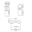 Дозатор жидкого мыла WasserKRAFT K-24189 со стаканом