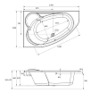 Фронтальная панель Cersanit Kaliope 170 L/R