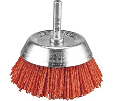 Кордщетка чашечная P.I.T. 75x1,2мм, нейлоновая проволока, хвостовик 6 мм APLS11-CN75