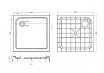 Поддон для душа Cezares TRAY-SMC-A-90-550-150-W 90x90 стеклокомпозит