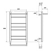 Полотенцесушитель электрический Point PN10158PE П6 50x80 с полкой, хром