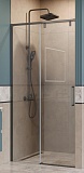 Душевая дверь BelBagno SOFT_CLOSE-1-BF-1-100-C-GM 100x200 прозрачная, оружейная сталь