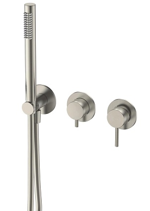 Смеситель для душа AQUAme Siena AQM8805BN никель шлифованный Смеситель для душа AQUAme Siena AQM8805BN никель шлифованный