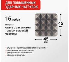 Зубило бучарда по бетону VIRA SDS-plus 45 x 180 мм 558257