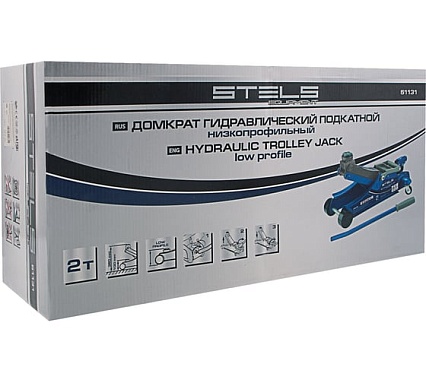 Гидравлический подкатной домкрат Stels LOW PROFILE 2 т, 100-350 мм 51131