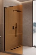 Душевая перегородка Vincea Волк-Ин (Walk-In) VLSW-1H100GSB 100x200 черный, янтарь