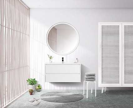 Тумба со столешницей BelBagno Kraft 100 см Bianco Opaco