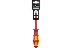Отвёртка крестовая WERA VDE c комбинированным профилем PZ/шлиц, № 2x100 мм, держатель-еврослот WE-100022