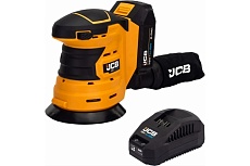 Аккумуляторная орбитальная шлифмашина JCB (18OS-B-E) 18V, 0-10000 об/мин, диаметр диска 125 мм, ЗУ (-18VFC-E) 2.4 A , батарея (-20LI-E)2.0AH -18OS-2XB-E(57232) JCB-18OS-2XB-E(57232)