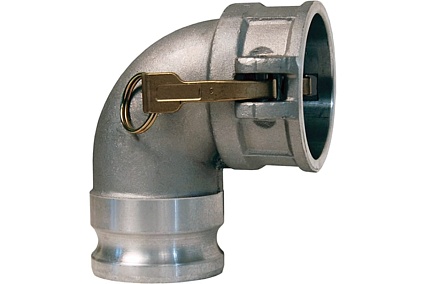 Алюминиевый камлок TITAN LOCK тип DА (переходник 90 розетка 2" х ниппель 2"), TL200DAAL90
