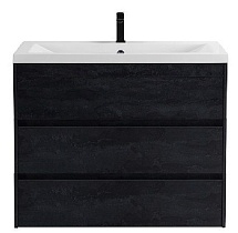 Тумба с раковиной Art&Max Family-M 75 см, 3 ящика, Hard Coal