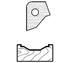 Нож профильный для фасадов T82303 для 1473231212 ROTIS 744.T82303