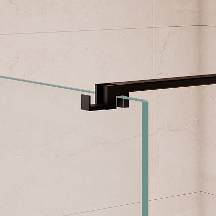 Душевая перегородка RGW Walk In WA-210B 120x195 с крючком для полотенца/халата, черный, прозрачное 351021011-14 Душевая перегородка RGW Walk In WA-210B 120x195 с крючком для полотенца/халата, черный, прозрачное 351021011-14