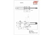 Зажим с горизонтальной рукоятью HS CLAMP HS-204-G