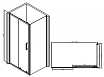 Душевой уголок Abber Schwarzer Diamant 150x80 прямоугольный, черный