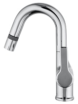 Смеситель для раковины Wonzon&Woghand WW-FE01L212-CR выдвижной излив, хром