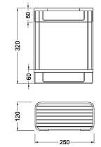 Полка Timo Nelson 150083/00 chrome