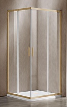 Душевой уголок Vincea Garda VSS-1G900CLG 90x90 брашированное золото, прозрачный