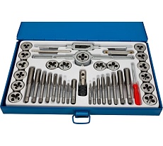 Набор для нарезания резьбы БМ металлический футляр, 40 предметов 650140