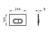 Кнопка смыва VitrA Loop O 740-0511 матовый черный