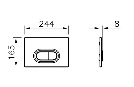 Кнопка смыва VitrA Loop O 740-0511 матовый черный