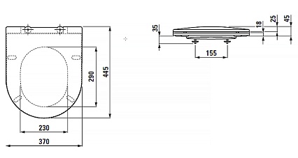 Подвесной унитаз Laufen Pro Rimless Z.RU93.0.761.5 с инсталляцией LIS CW401 4в1 кнопка хром глянцевый