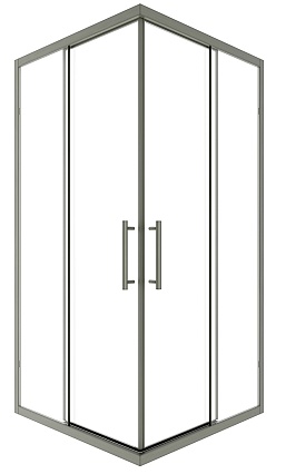 Душевой уголок Timo TKSS-100/13C-8 100x100 прозрачный, никель