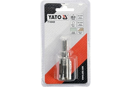 Сверло алмазное по керамограниту 20 мм Yato YT-60428
