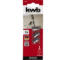 Набор зенкеров 4, 5, 6 мм, 3 предмета KWB 513050