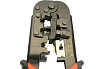 Кримпер STEKKER CTLS007 для обжима RJ разъемов RJ-45 (8P8C), RJ-12 (6P6C) и RJ-11 (6P4C и 6P2C), черный/красный, 49613